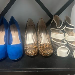 Various heels all size 8